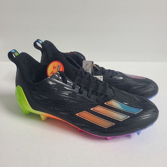 NEW Adidas Adizero Big Mood Emoji Football Cleats GW7620 Size 11 Black #1 main image 7